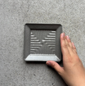 HIROMITSU TOBIMATSU Mountain Plate Square S Gray