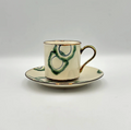 Cup & Saucer, Goya No.2 — Okinawa. Handmade Okinawa ware from Japan.