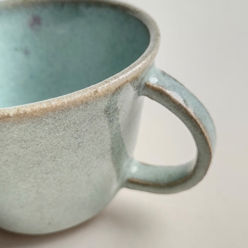 Small mug with pine ash glaze