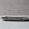 Gray glaze octagonal plate, small