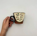 Handmade Okinawa ware mug, one of a kind