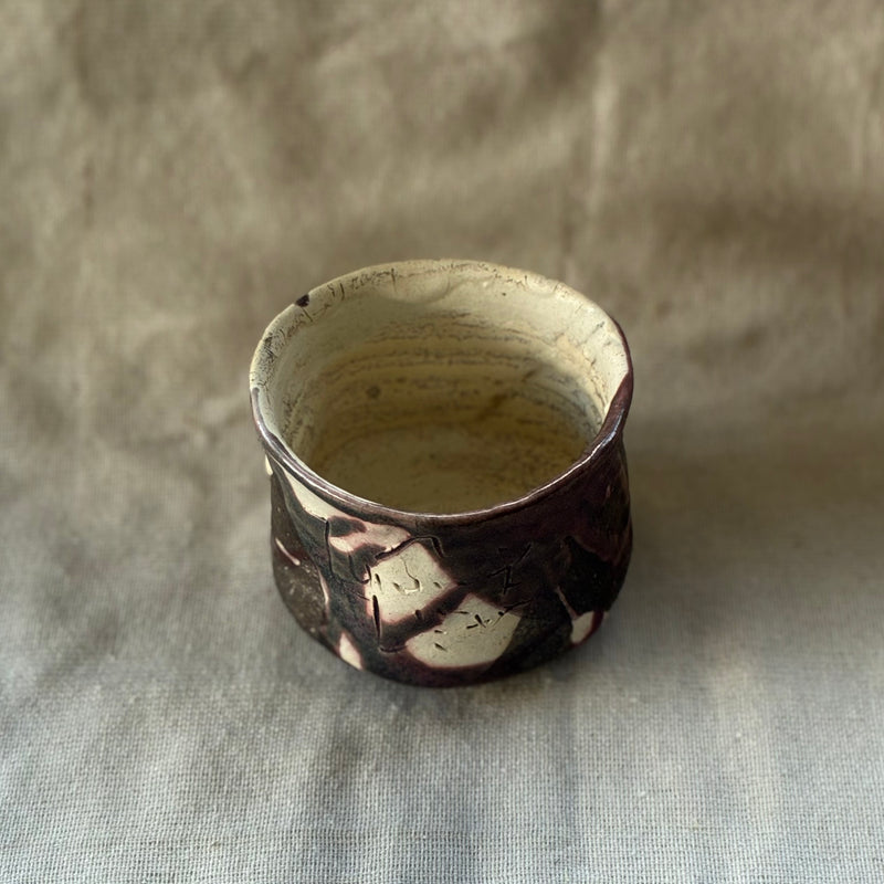 White teacup from Miyazaki, handmade in Japan