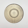 Hana Shinogi Plate, Medium, White