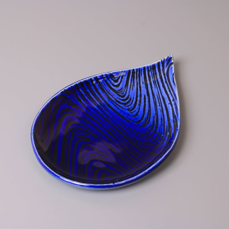 Handmade Seto ware plate, one of a kind