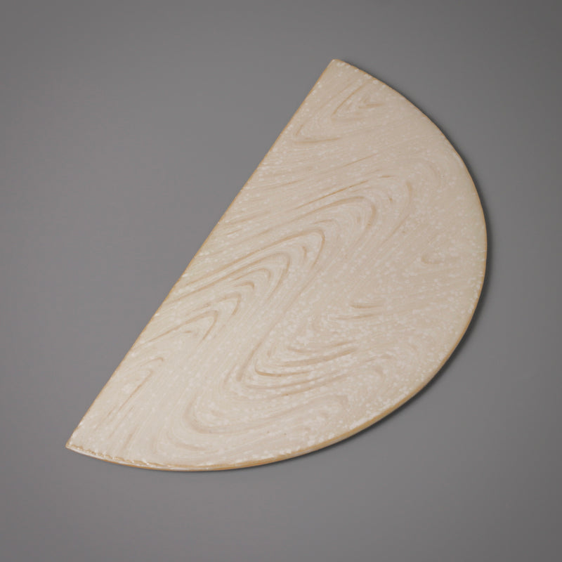 White plate from Seto, handmade in Japan