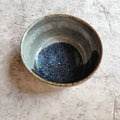 Oni-unofu-glazed indented tea bowl