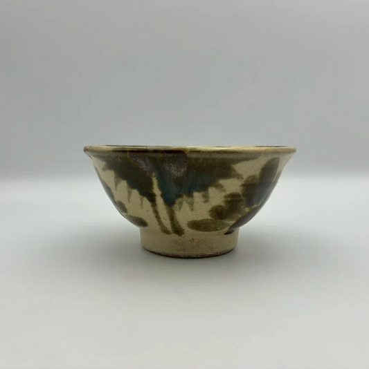 Makai Rice Bowl, 4-sun No.2 — Okinawa. Handmade Okinawa ware from Japan.