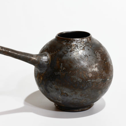 Kurogane Pitcher No.1. Handmade Kyoto ware from Japan.