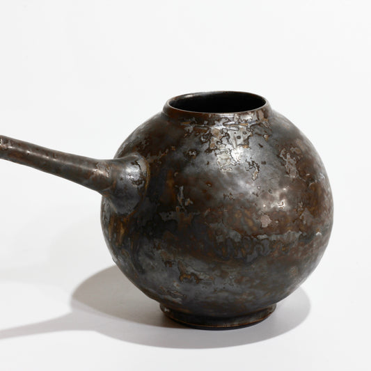 Kurogane Pitcher No.1. Handmade Kyoto ware from Japan.