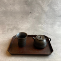 Seaweed-patterned yunomi teacup