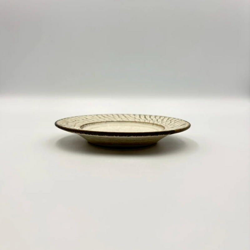 Shinogi Rim Plate 4 sun White