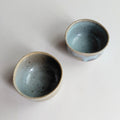 Pinched Ash Glaze Guinomi Sake Cup