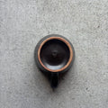 Black matte shinogi-patterned mug