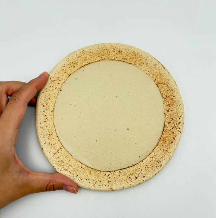 Scratch Round Plate (M) - White