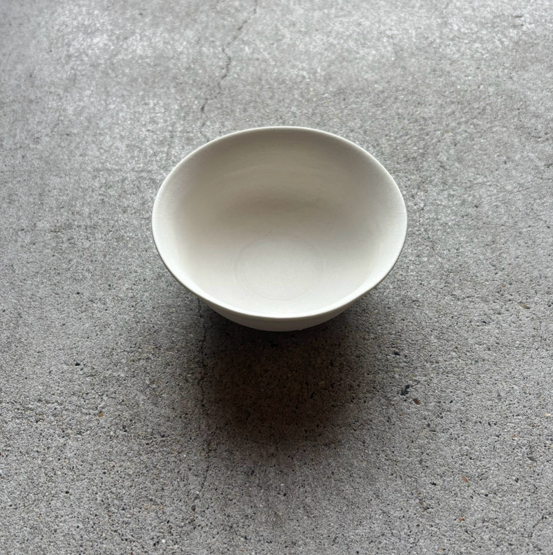 Hiromu Tobimatsu Tea Bowl, White