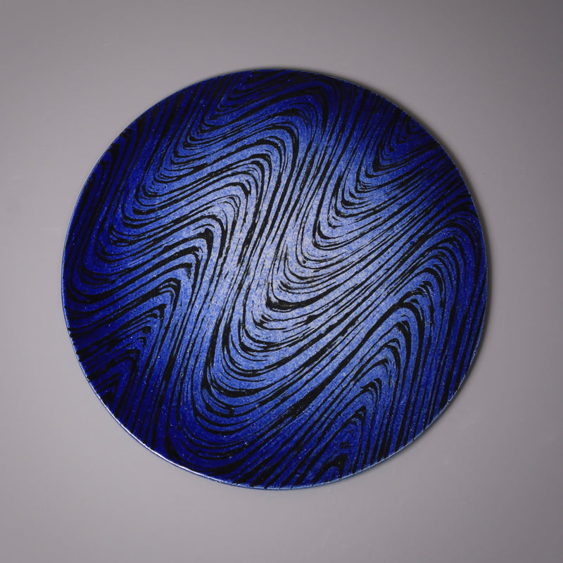Handmade Seto ware plate, one of a kind