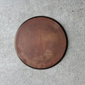 Woodgrain Flat Plate, 24cm No.3 — Kasama, shipped worldwide from Kyoto