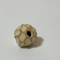 White flower vase from Seto, handmade in Japan
