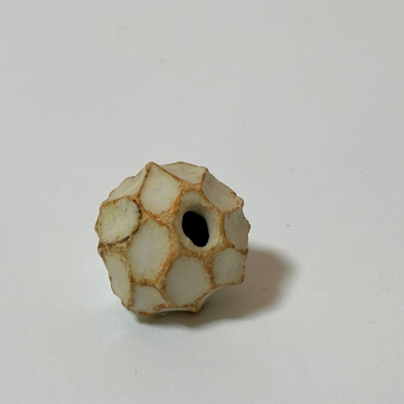 White flower vase from Seto, handmade in Japan