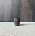 Hiromu Tobimatsu shave cup SS guinomi charcoal black