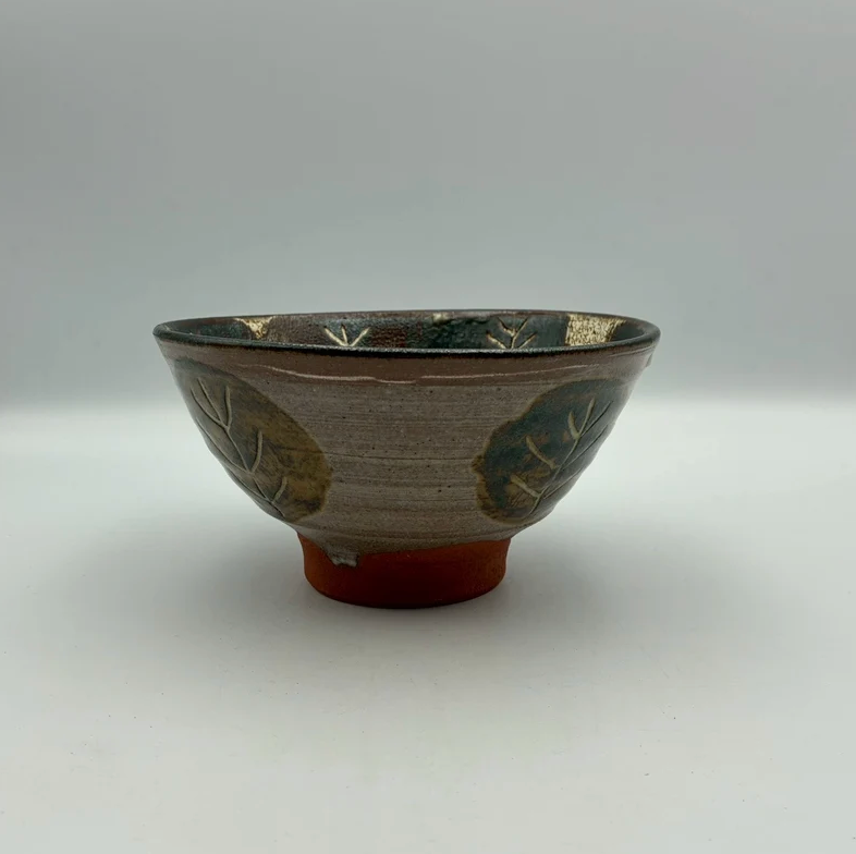 Handmade Okinawa ware bowl, one of a kind