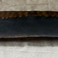 Black long plate from Miyazaki, handmade in Japan