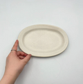 Okinawa ware plate made by hand in Okinawa, Japan