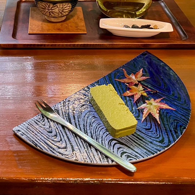 Seto ware plate made by hand in Seto, Japan