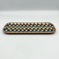 Brown plate from Okinawa, handmade in Japan