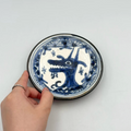 Okinawa ware plate made by hand in Okinawa, Japan
