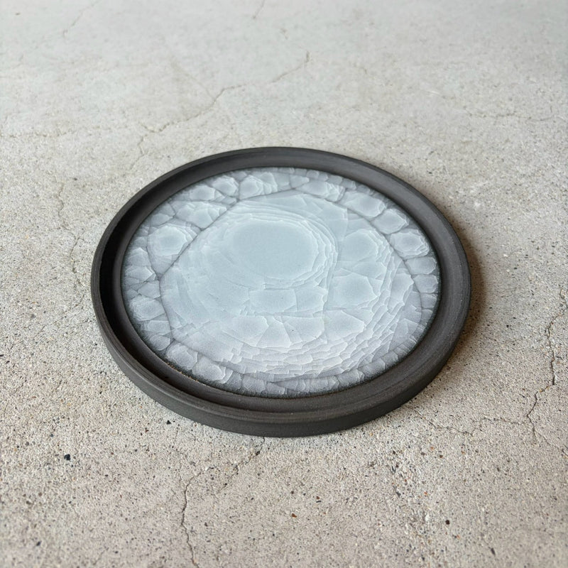 White plate from Odawara, handmade in Japan