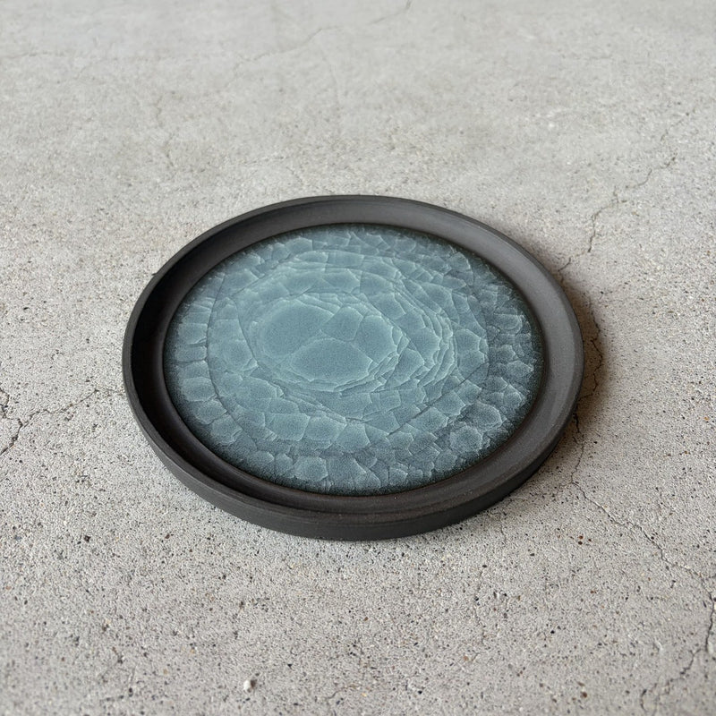 Blue plate from Odawara, handmade in Japan