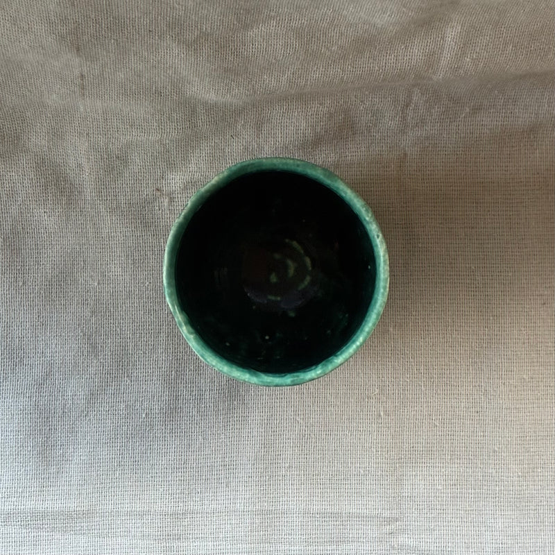 Handmade Miyazaki ware teacup, one of a kind