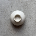 Footed Bowl, Small, White No.1 — Okinawa, shipped worldwide from Kyoto