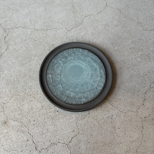 Celadon Plate No.12. Handmade Odawara ware from Japan.
