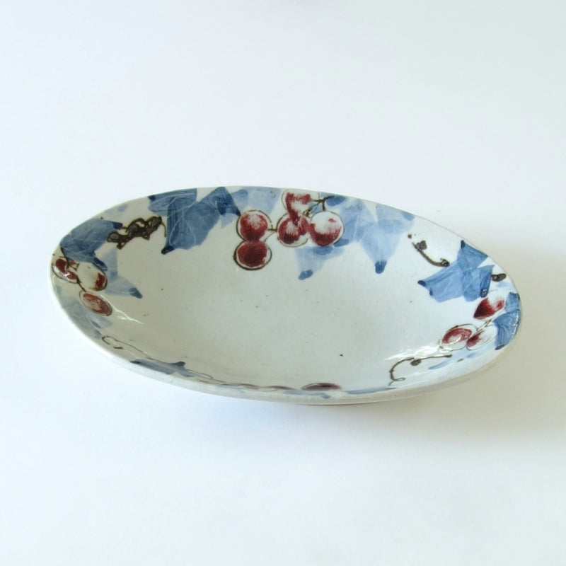 Grape Oval Plate