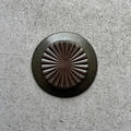Hiromatsu Hirotaka Mountain Plate Round S olive