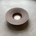 Brown plate from Kasama, handmade in Japan