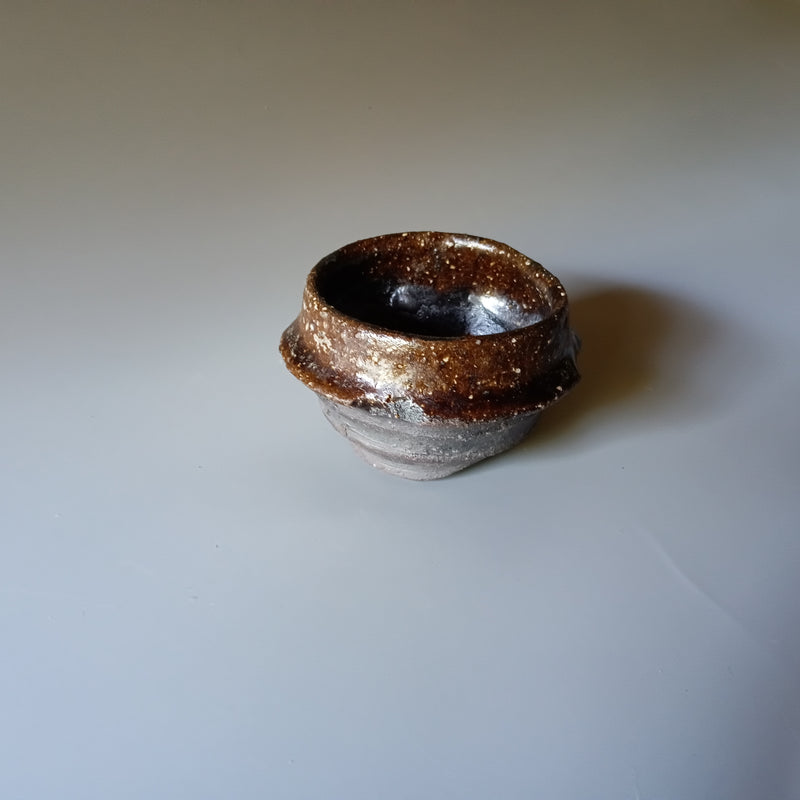Bizen ware sake cup made by hand in Bizen, Japan