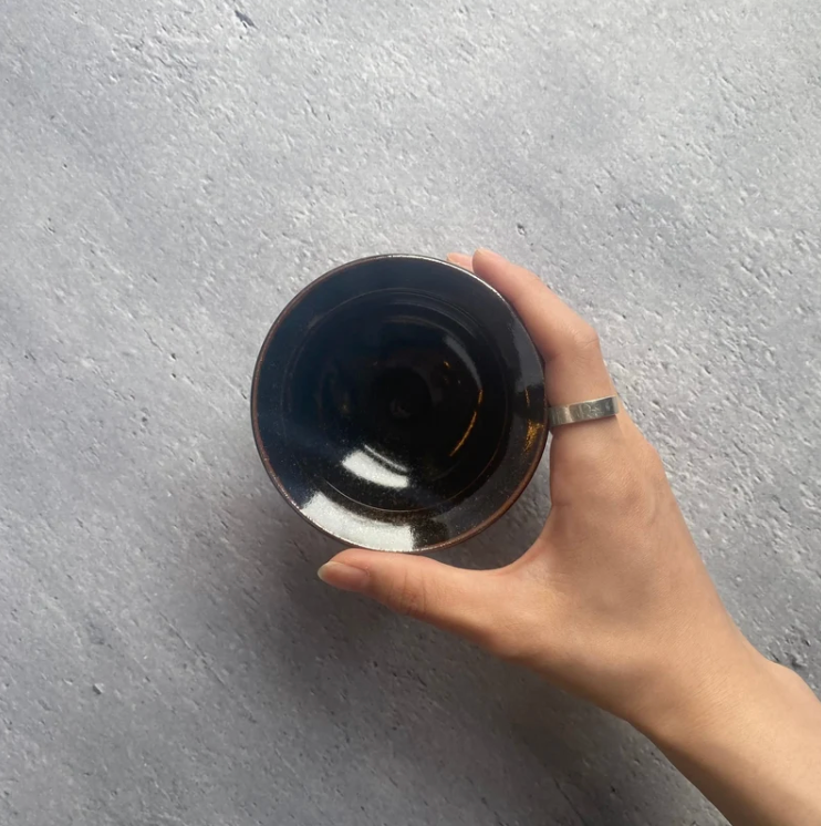 Dessert Cup, Amber Glaze