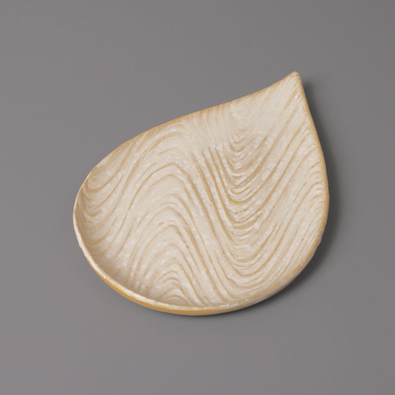 Handmade Seto ware plate, one of a kind