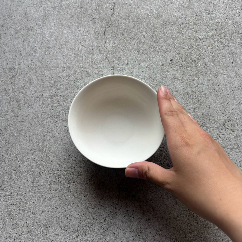Hiromu Tobimatsu Tea Bowl, White