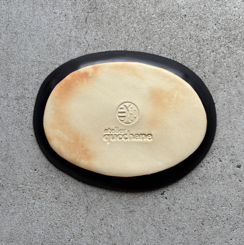 Oval Plate, Lemon — Okinawa, shipped worldwide from Kyoto