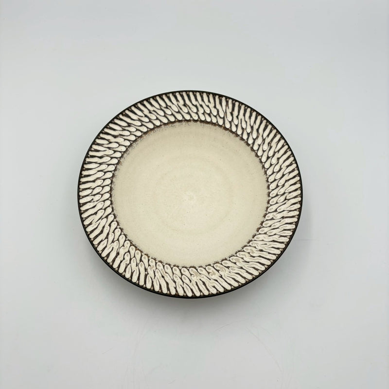 Shinogi Rim Plate M White