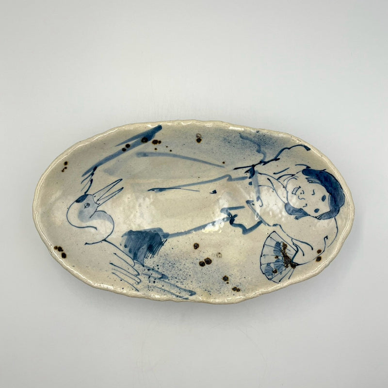 Oval pot (Okame)