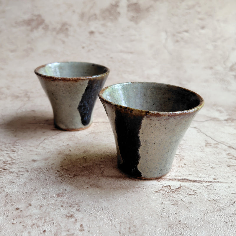 Oni-unofu glazed sake cup
