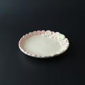 Pink mix tiny plate from Chiba, handmade in Japan