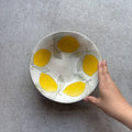 Glazed 7-Sun Flat Bowl