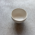 White bowl from Okinawa, handmade in Japan