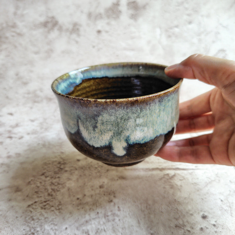 Teabowls with Oniban Glaze and Kunofu Glaze